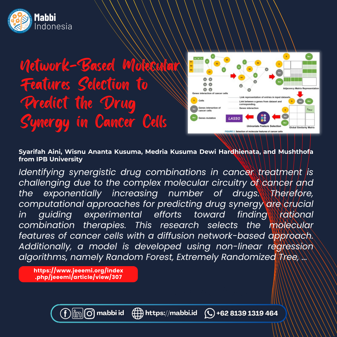 Network-Based Molecular Features Selection to Predict the Drug Synergy in Cancer Cells
