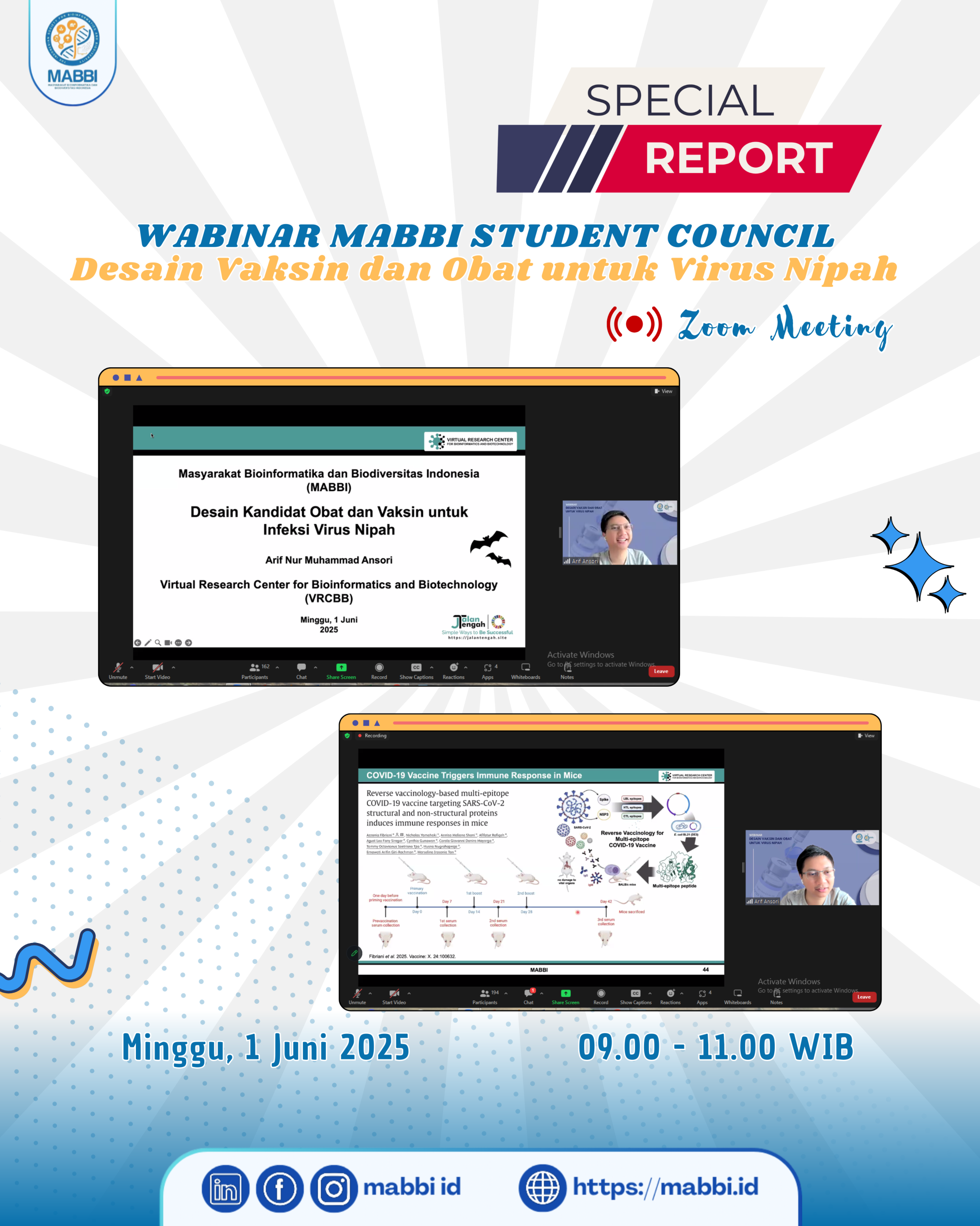Webinar MABBI Student Council – Desain Vaksin dan Obat untuk Virus Nipah